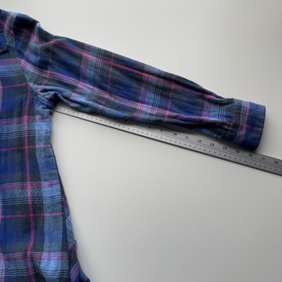 Mountain Khakis Plaid Shirt Navy & Pink Size S - Picture 11 of 11